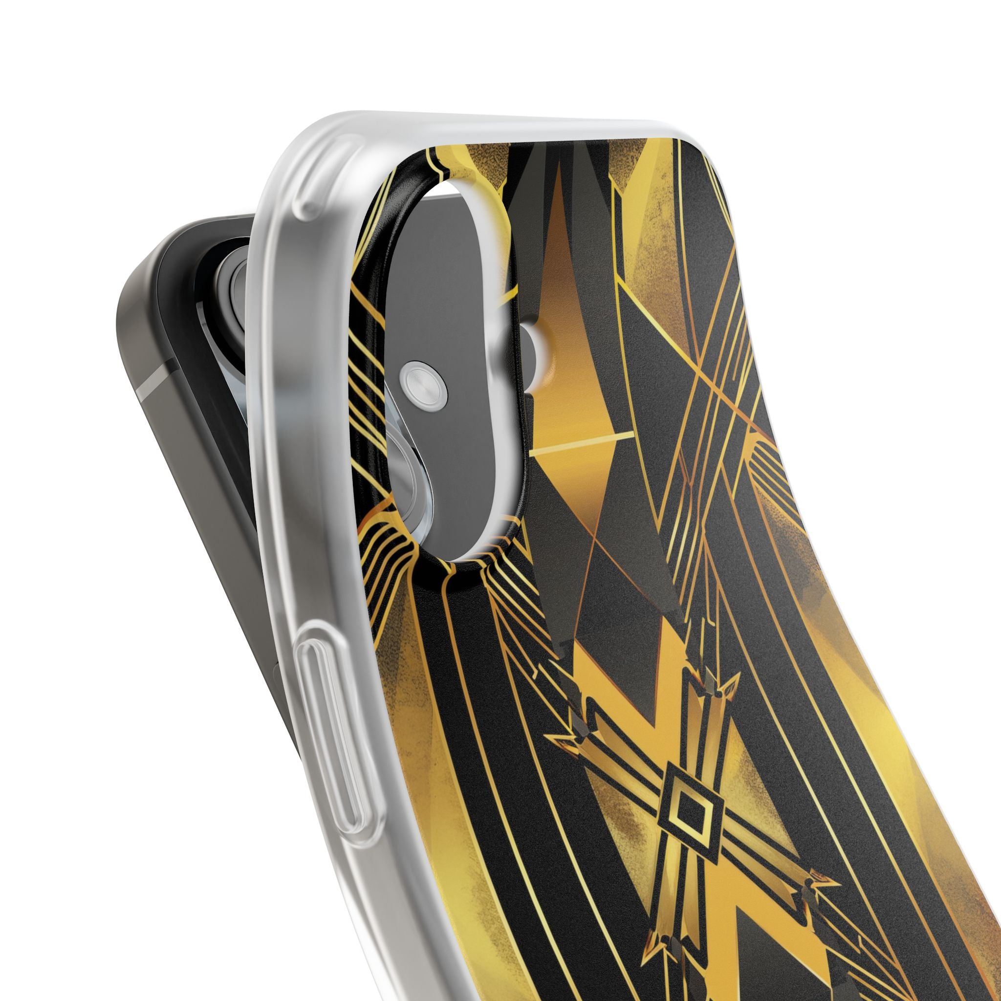 Golden Diamond Radiance iPhone 16 Case - Soft