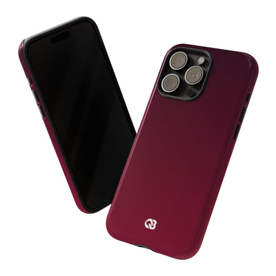 Red Tough Phone Case for iPhone - Deep Sangria Gradient