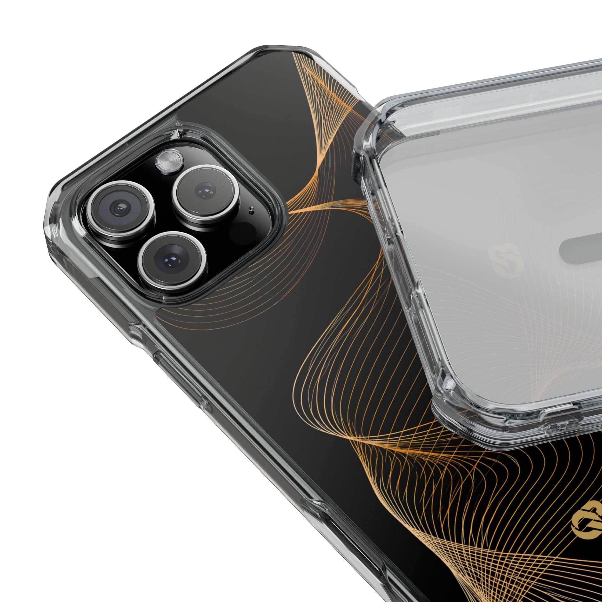 Gold Impact MagSafe Phone Case for iPhone - Burnished Bronze Helix