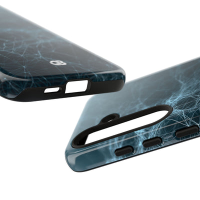 Teal Tough Phone Case for Samsung - Arctic Neural Mesh