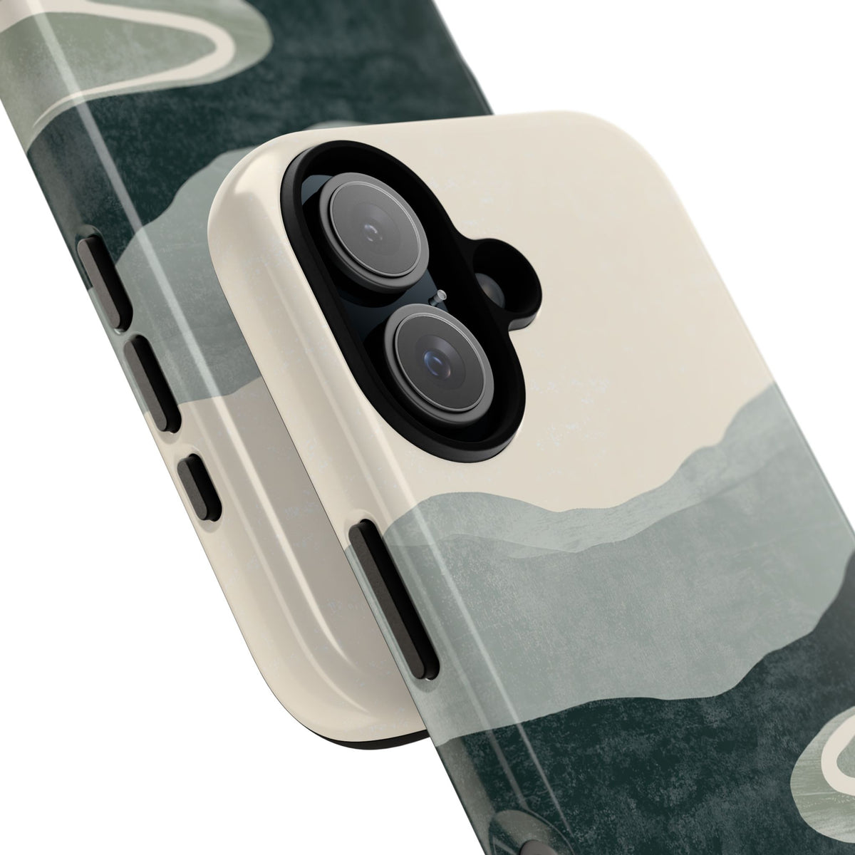 Muted Valley Vista · Tough Phone Case for iPhone · Green