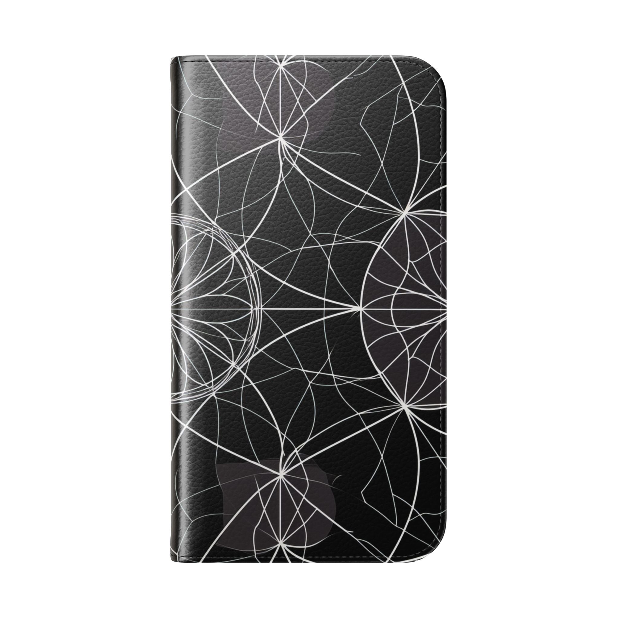 Witte Mandala Stralings - iPhone 15 Case - Portemonnee