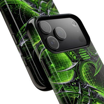 Cyber Sigil Grid · Tough 2.0 Magnetic Phone Case for iPhone · Green
