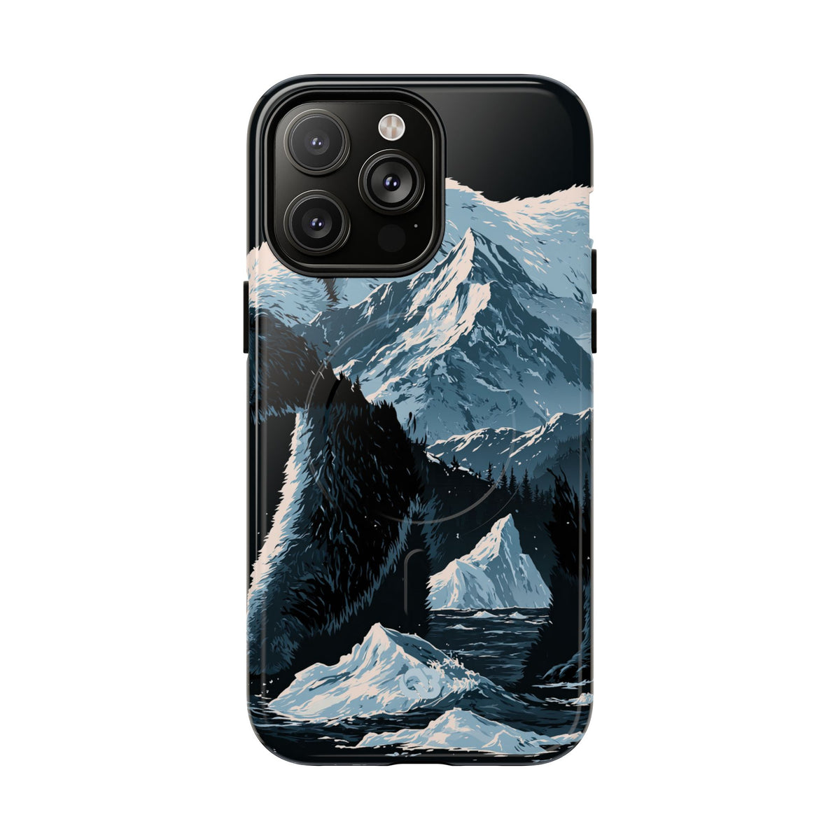 Nordic Arctic Bear · Tough 2.0 Magnetic Phone Case for iPhone · Black