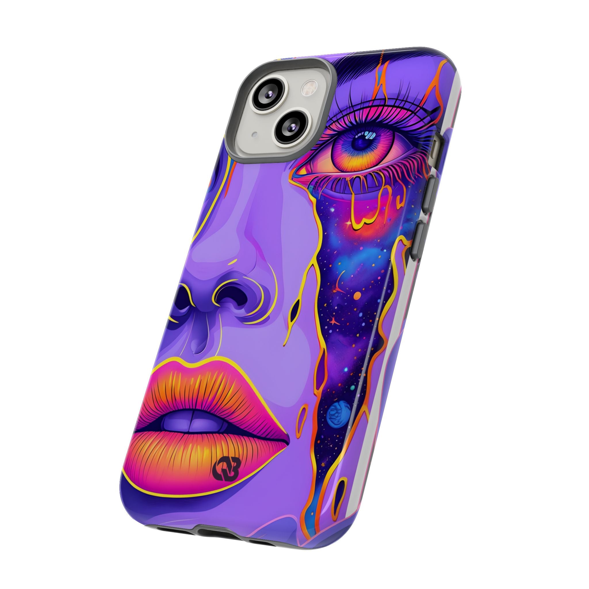Violet Cosmic Gaze · Tough Custodia per iPhone