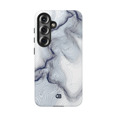 Nordic Ridge Contour · Tough Phone Case for Samsung · White
