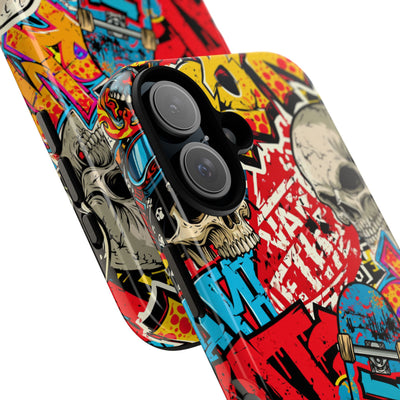 Skate Skull Riot · Tough Phone Case for iPhone · Red
