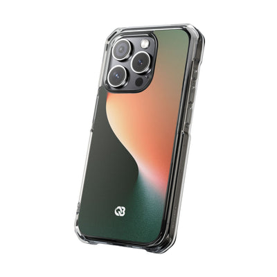 Luminous Arc · Clear Impact Magnetic Phone Case for iPhone · Green