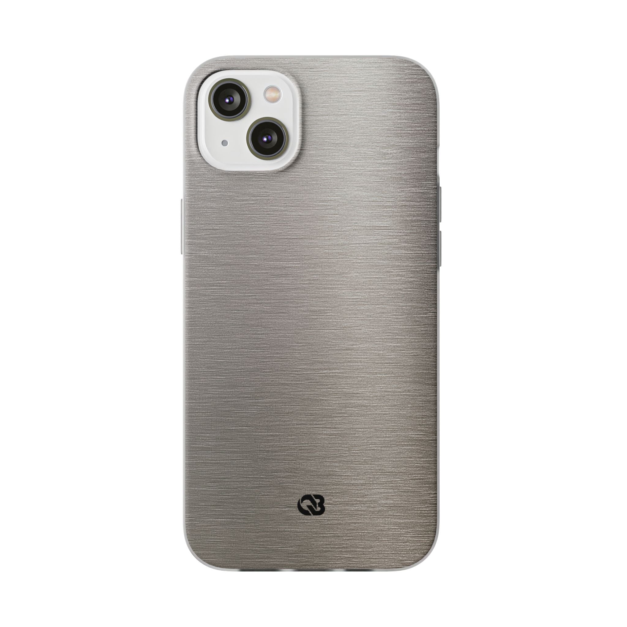 Grey Lite Phone Case for iPhone - Brushed Nickel Linen