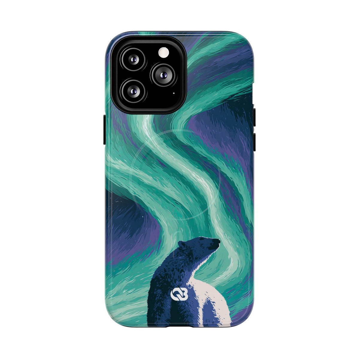 Arctic Aurora Bear · Tough 2.0 Magnetic Phone Case for iPhone · Teal