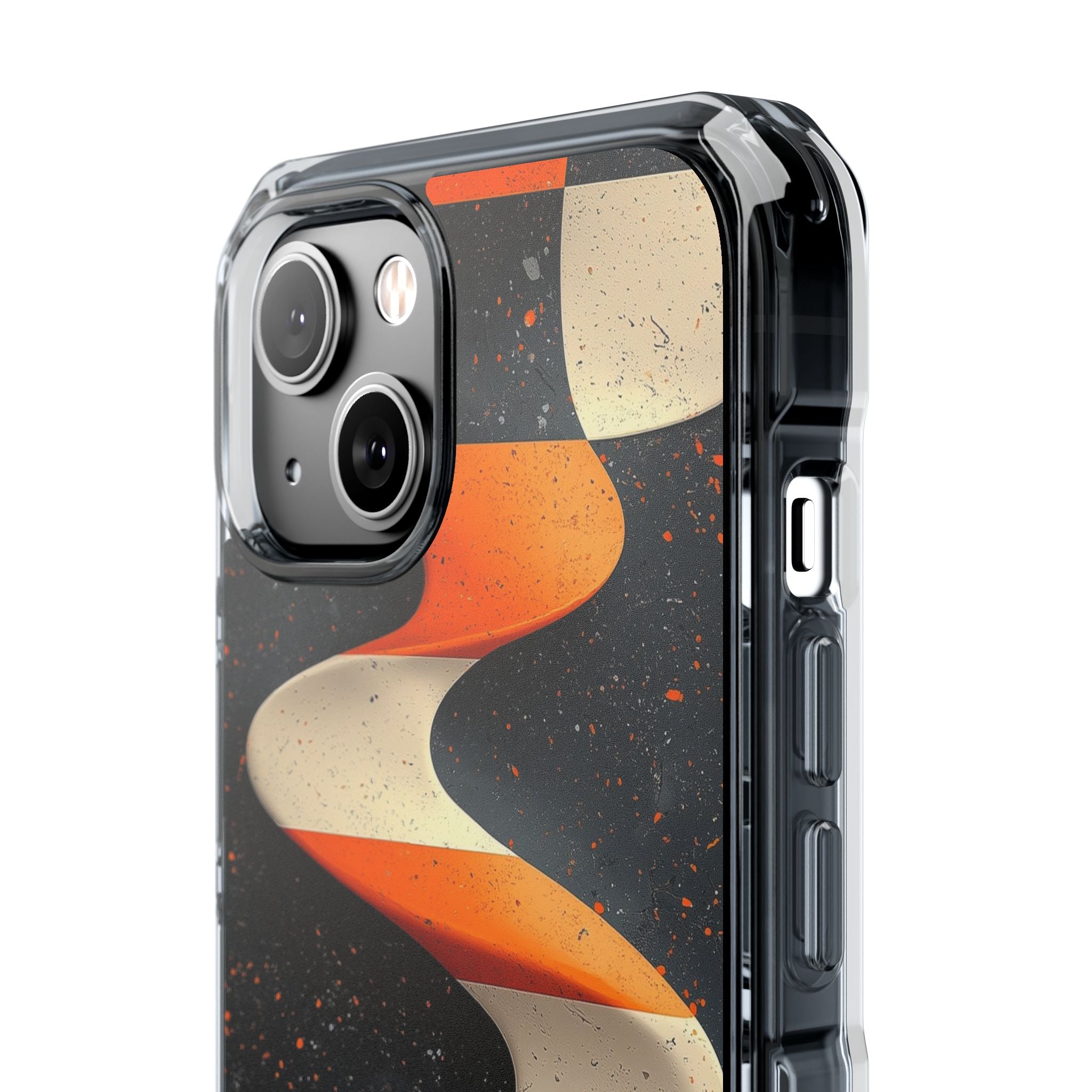 Orange Grit Twist · Impact Handyhülle für iPhone · Magsafe