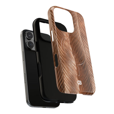 Rose Gold Weave · Tough 2.0 Magnetic Phone Case for iPhone · Brown