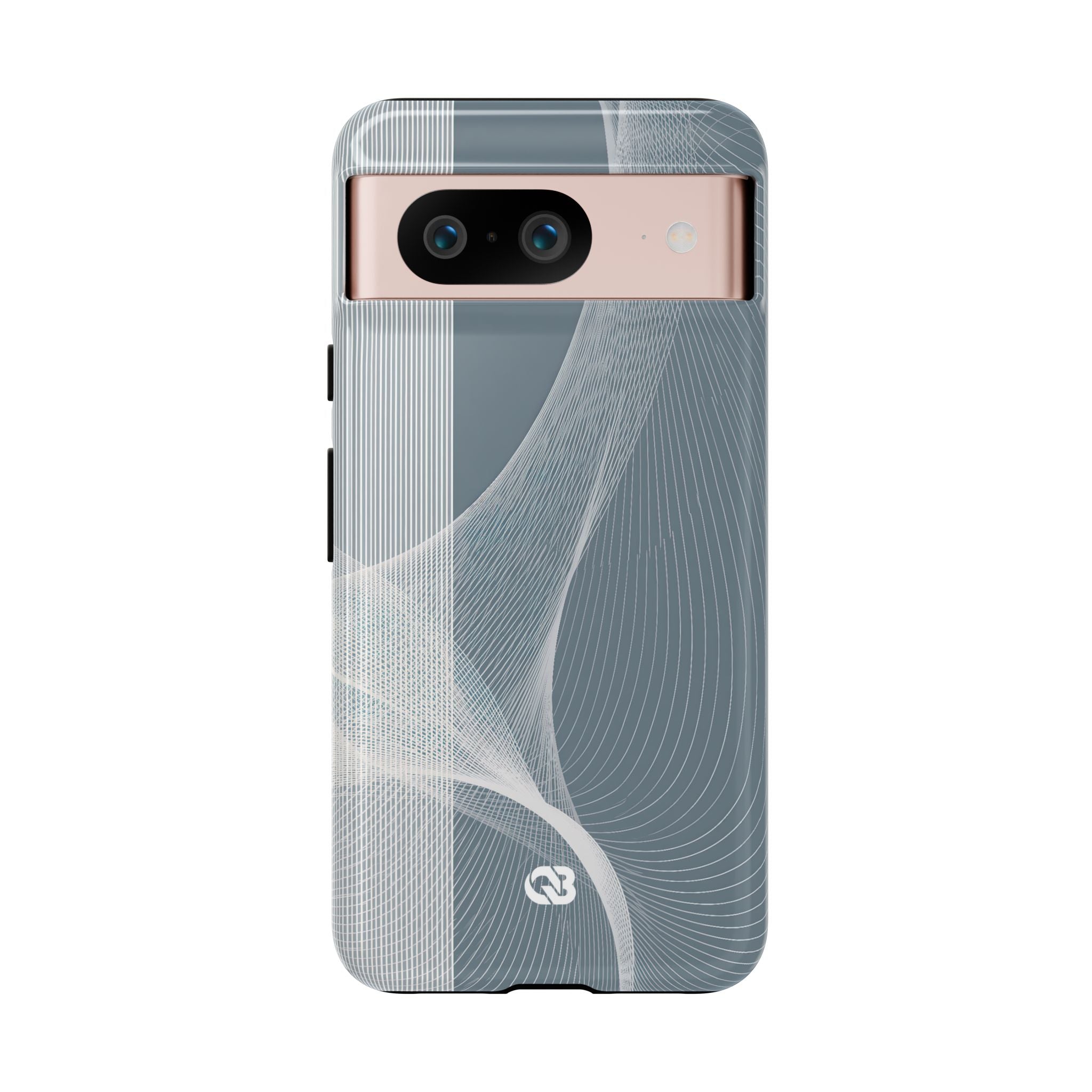 Grey Tough Phone Case for Google Pixel - Slate Mesh Horizon