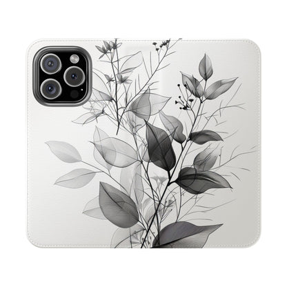 Silver Leaves - iPhone 16 Pro Case - Wallet
