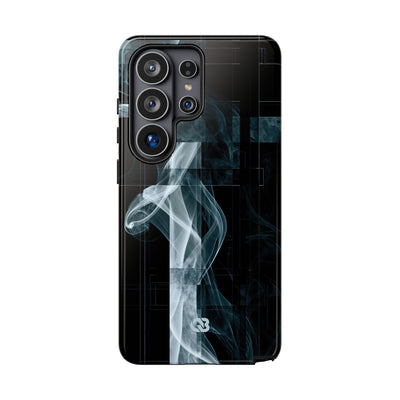 Black Tough Phone Case for Samsung - Arctic Vapor Grid