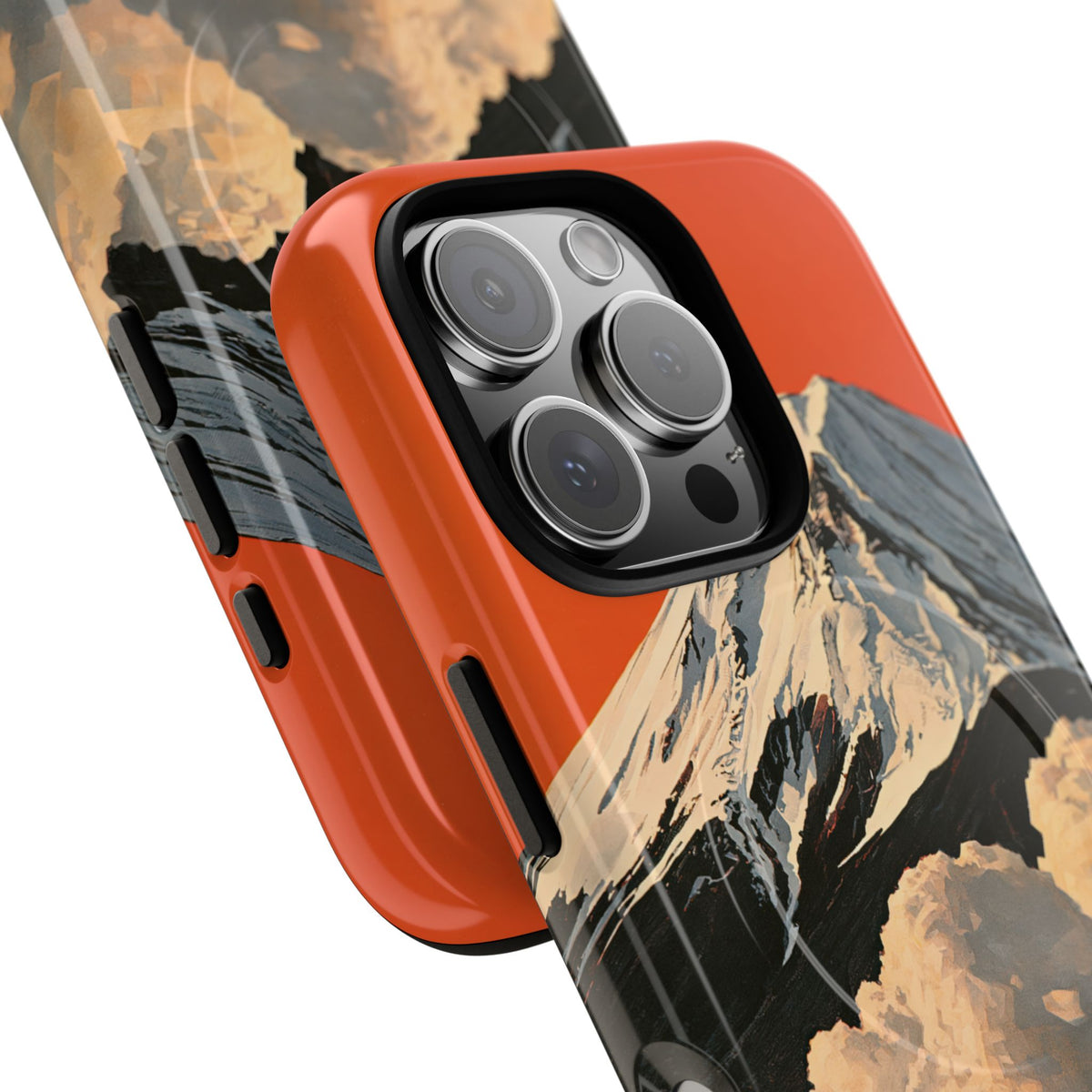 Sacred Peak Fuji · Tough 2.0 Magnetic Phone Case for iPhone · Orange