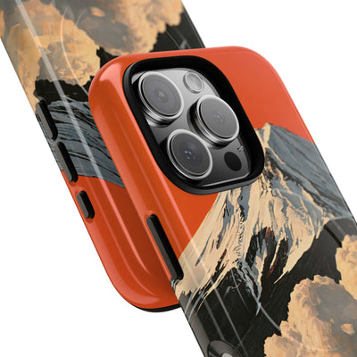 Sacred Peak Fuji · Tough 2.0 Magnetic Phone Case for iPhone · Orange