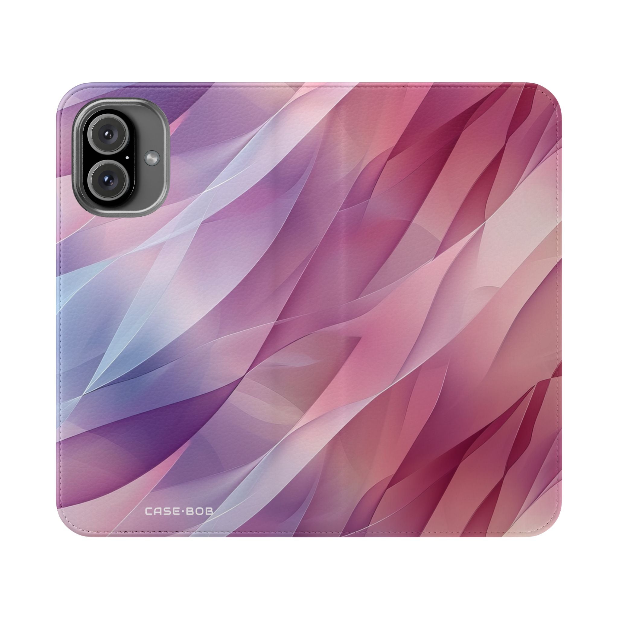 Pink Leafwave - iPhone 16 Plus Case - Wallet