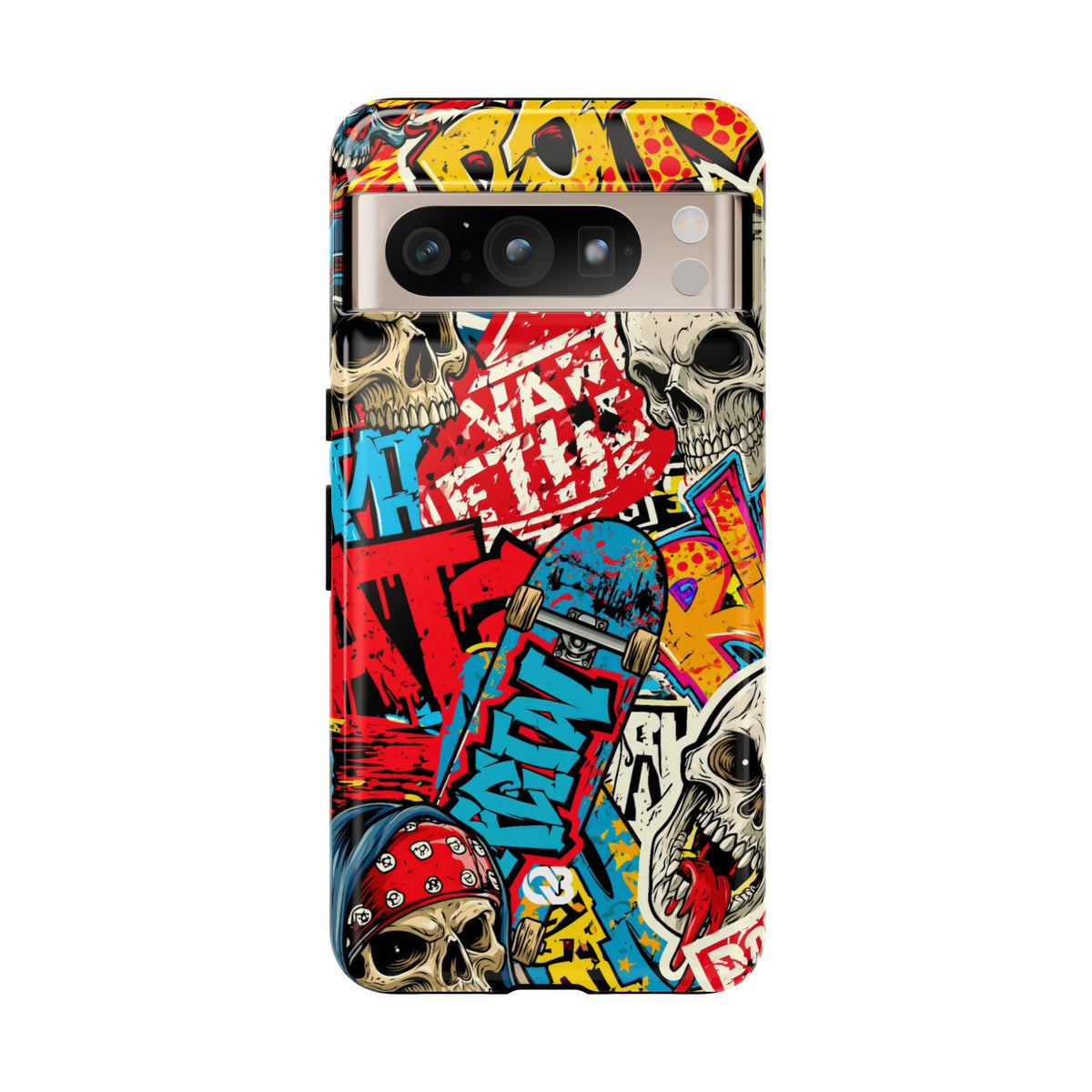 Skate Skull Riot · Tough Phone Case for Pixel ·  Red