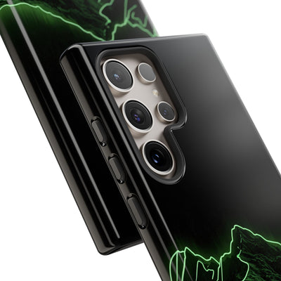 Nordic Mountain Contour · Tough Phone Case for Samsung · Black