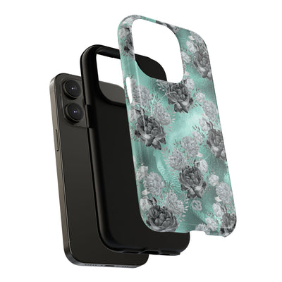 Frost Mint Floral · Tough+ Magsafe