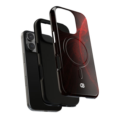 Red Tough 2.0 Magsafe Phone Case for iPhone - Solar Crimson Flare