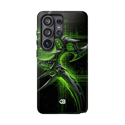 Cyber Sigil Grid · Tough Phone Case for Samsung · Green