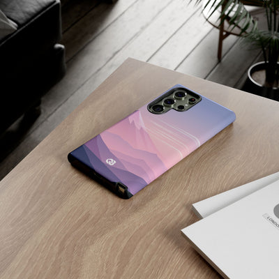 Purple Tough Phone Case for Samsung - Lavender Alpine Dawn