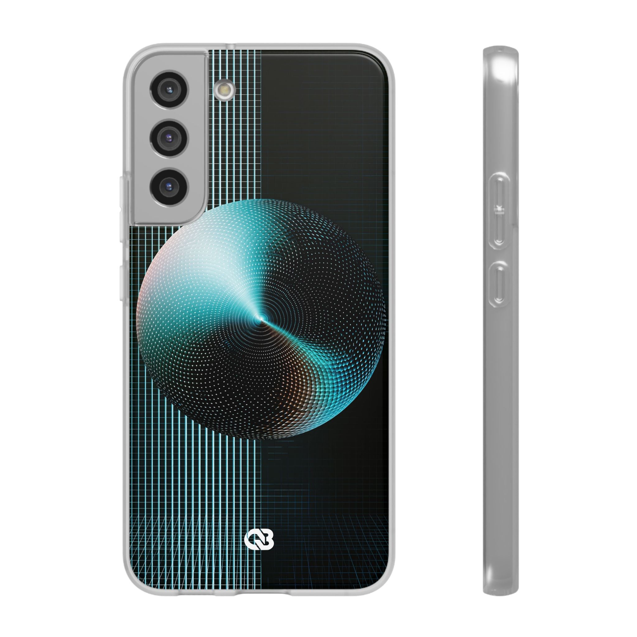 Blue Lite Phone Case for Samsung - Cyan Vector Sphere
