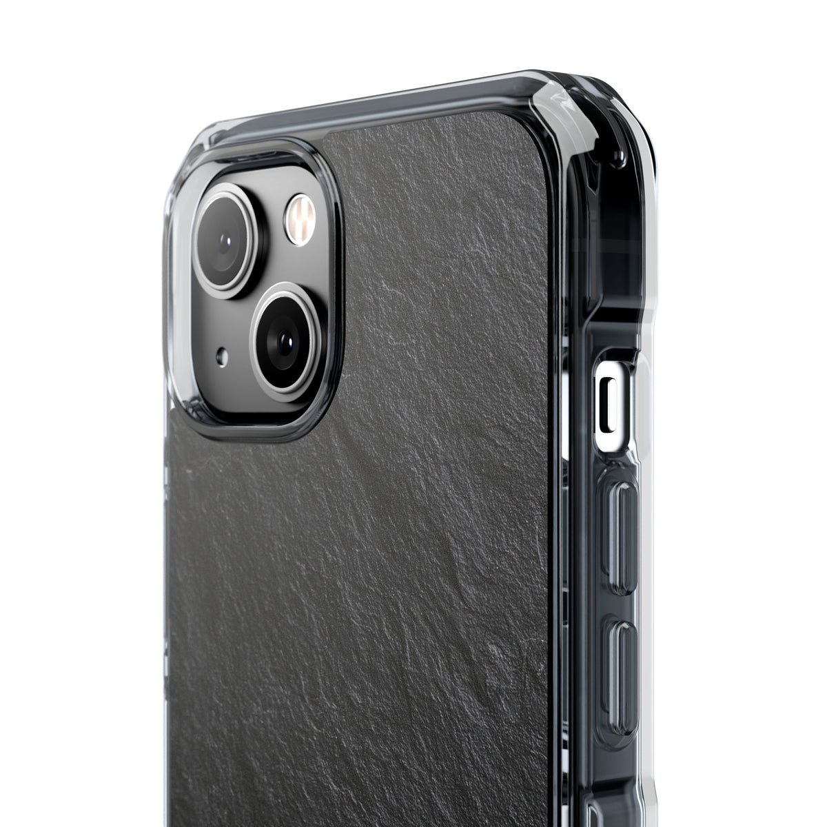 Obsidian Slate · Clear Impact Magnetic Phone Case for iPhone ·  Black