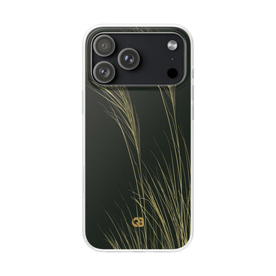 Green Lite Phone Case for iPhone - Midnight Gilded Grass