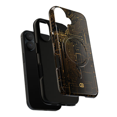 Gold Tough 2.0 Magsafe Phone Case for iPhone - Amber Core Mainframe