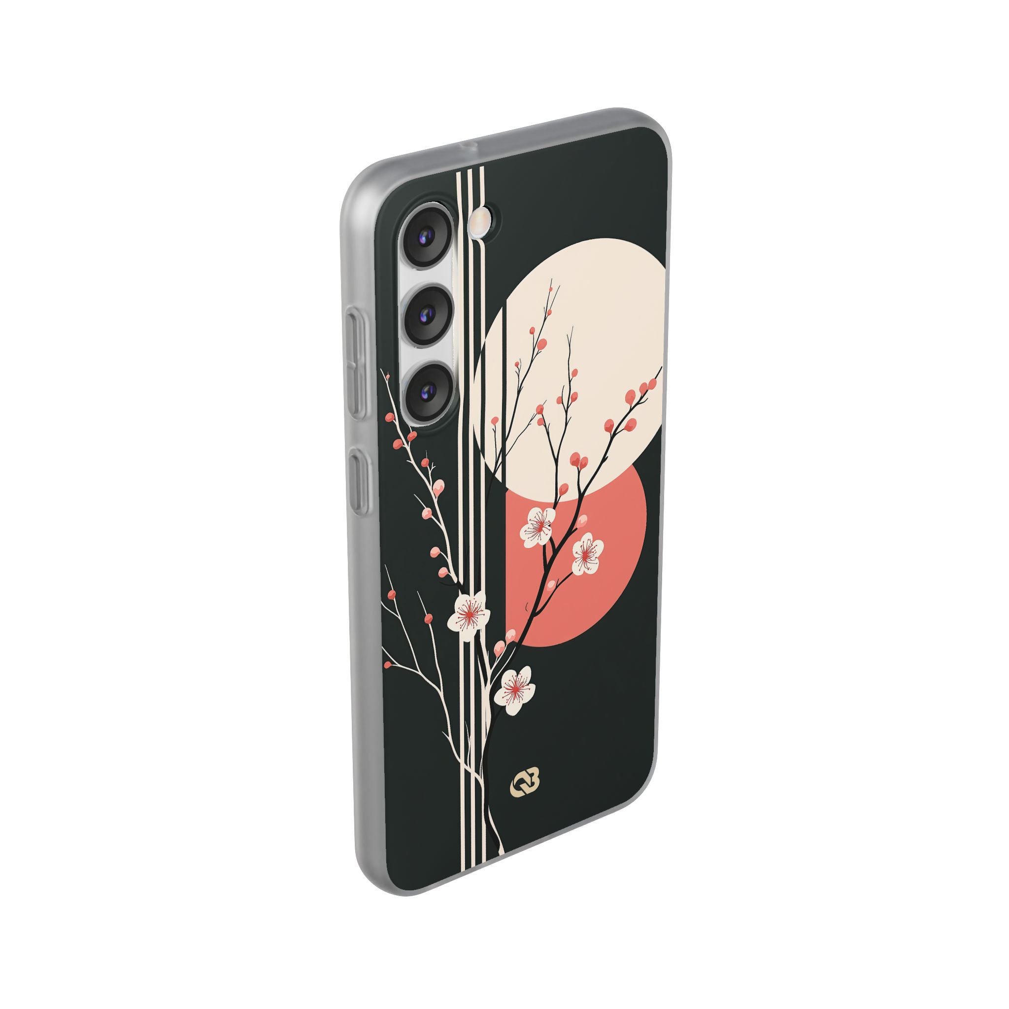 Black Lite Phone Case for Samsung - Kyoto Midnight Blossom