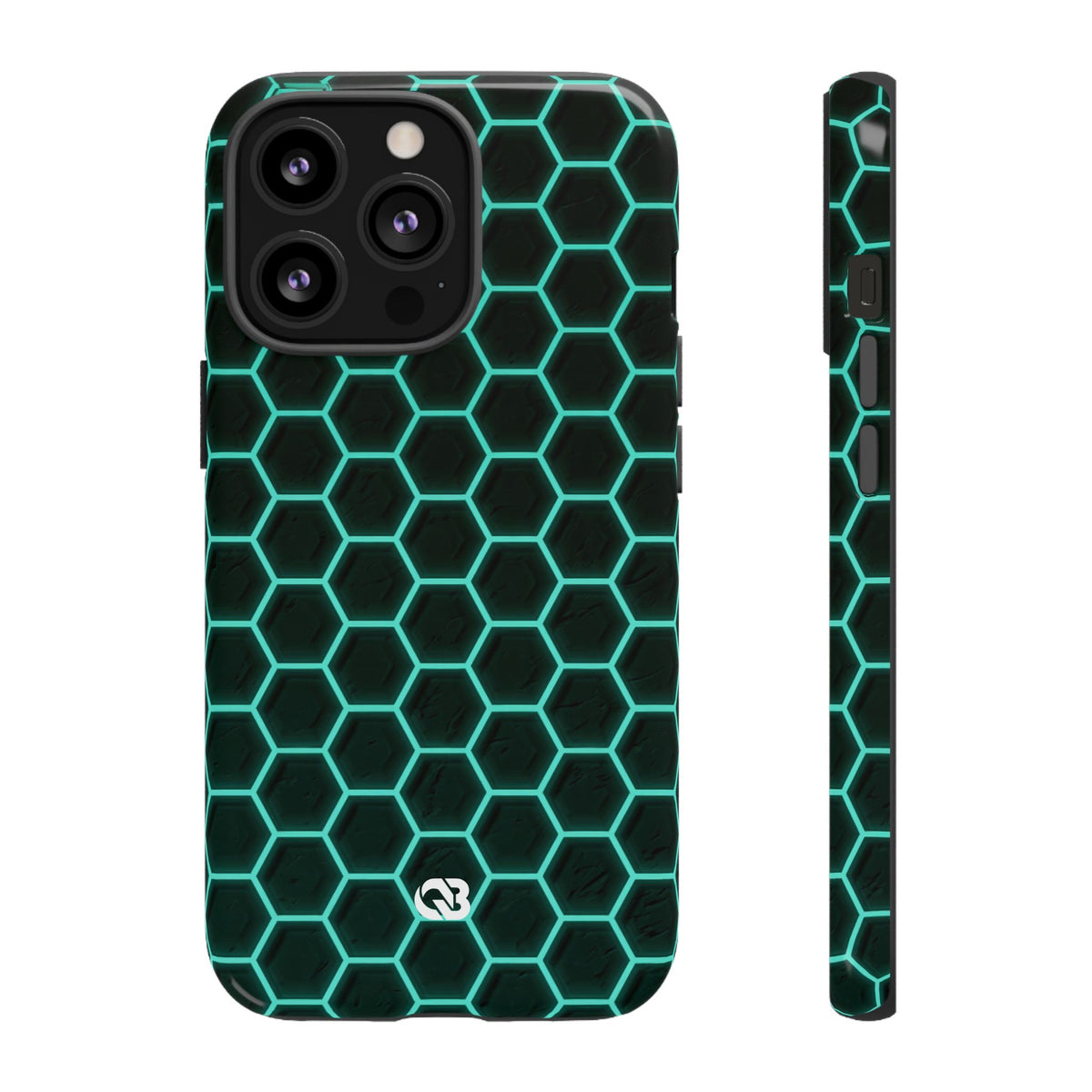 Neon Hex Spectrum · Tough Phone Case for iPhone · Teal