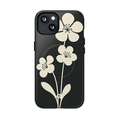 Nordic Blossom · Tough 2.0 Magnetic Phone Case for iPhone · Black