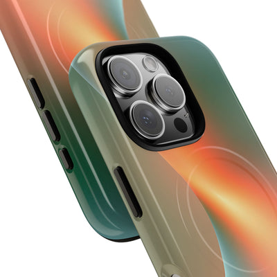Radiant Contour · Tough 2.0 Magnetic Phone Case for iPhone · Orange