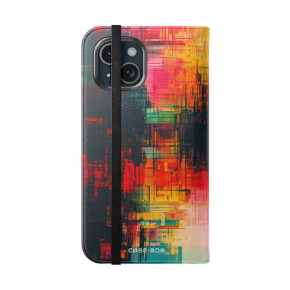 Neon Prism - iPhone 15 Case - Wallet