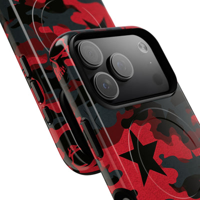 Crimson Skull Camo · Tough 2.0 Magnetic Phone Case for iPhone · Red