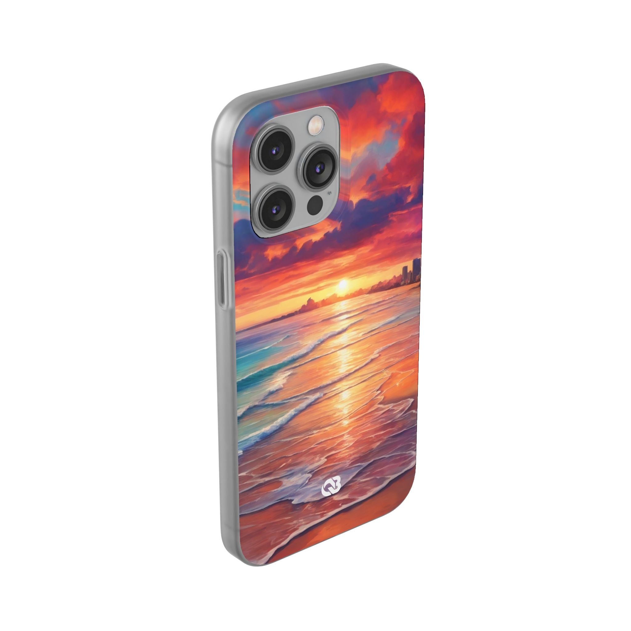 Crimson Shore Horizon · Soft Handyhülle für iPhone