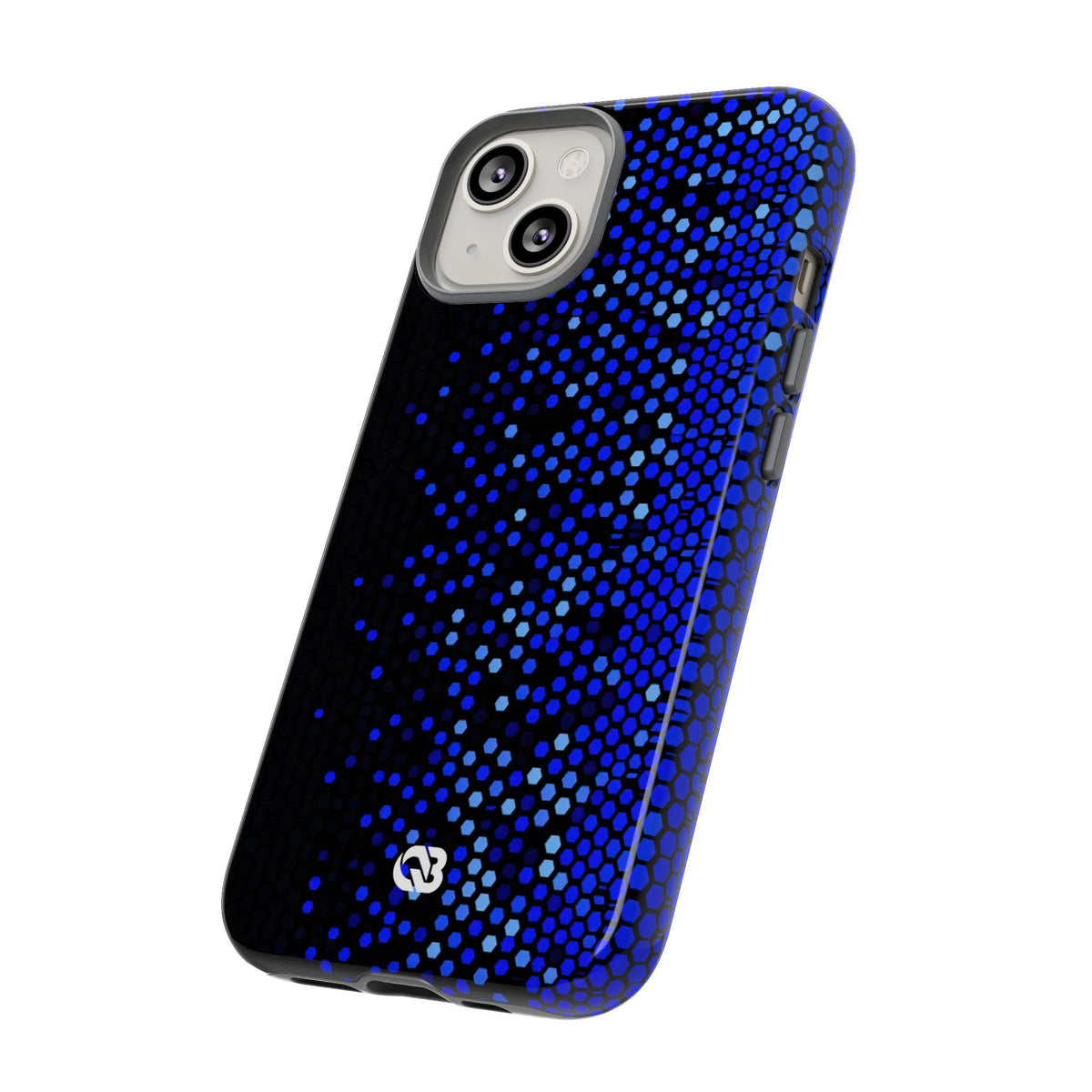 Cobalt Hex Dispersion · Tough Phone Case for iPhone · Blue
