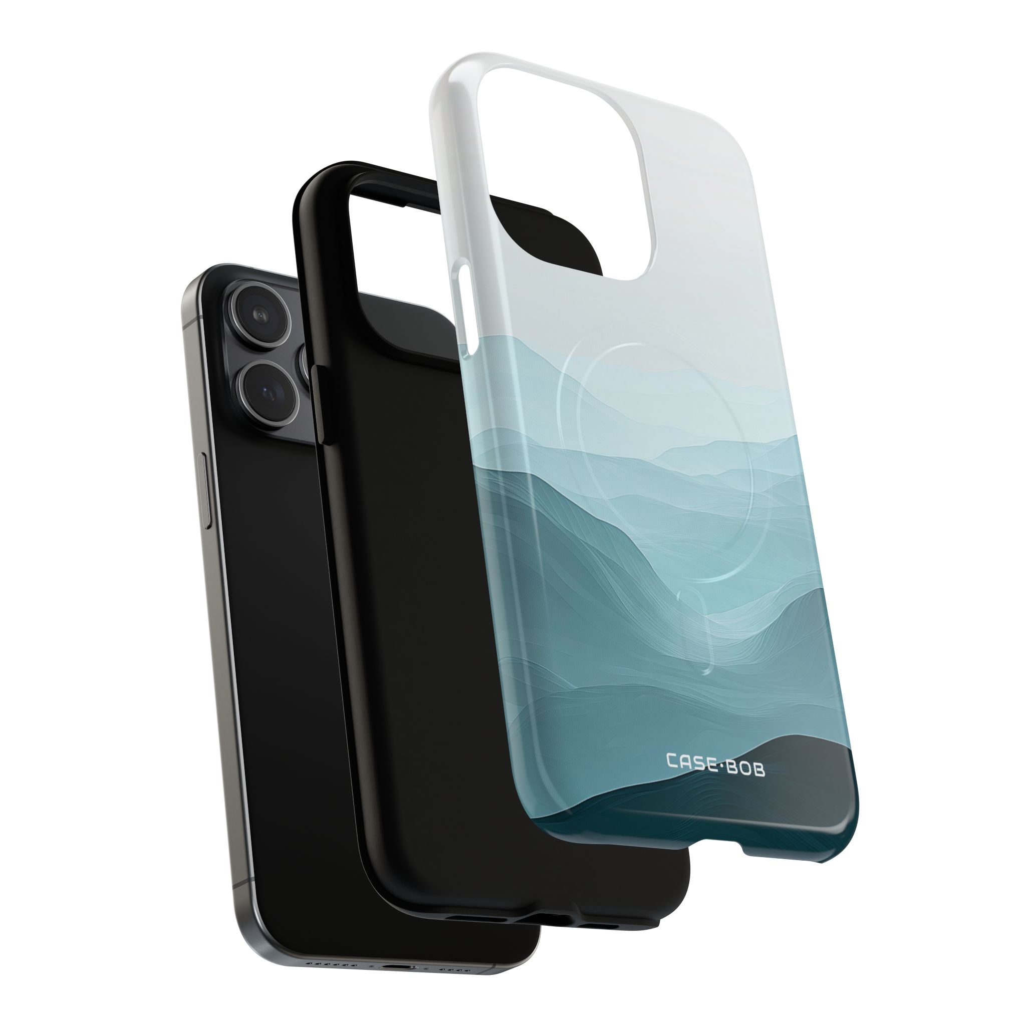 Teal Mist Mountains iPhone 15 Pro Max Case - Tough+