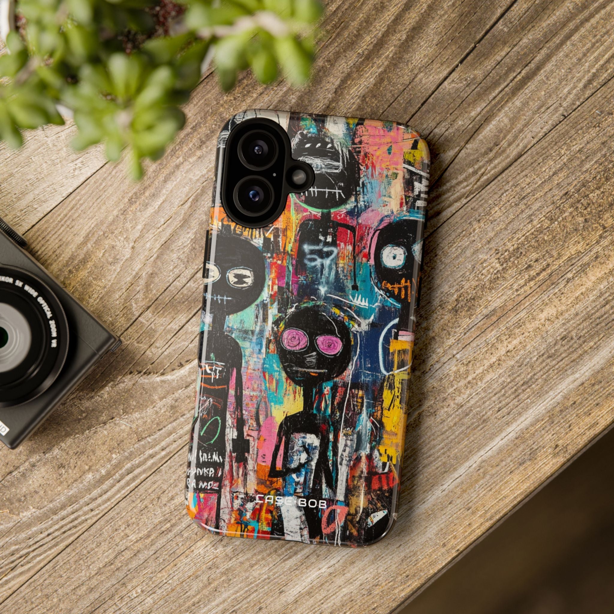 Black Silhouettes iPhone 16 Plus Case - Tough