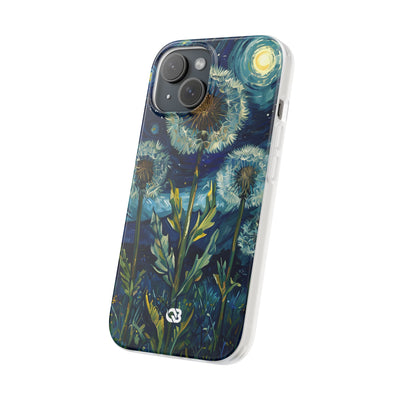 Starry Dandelion Swirl · Soft Phone Case for iPhone