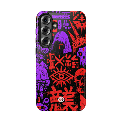 Underground Cyber Glyphs · Tough Phone Case for Samsung · Black
