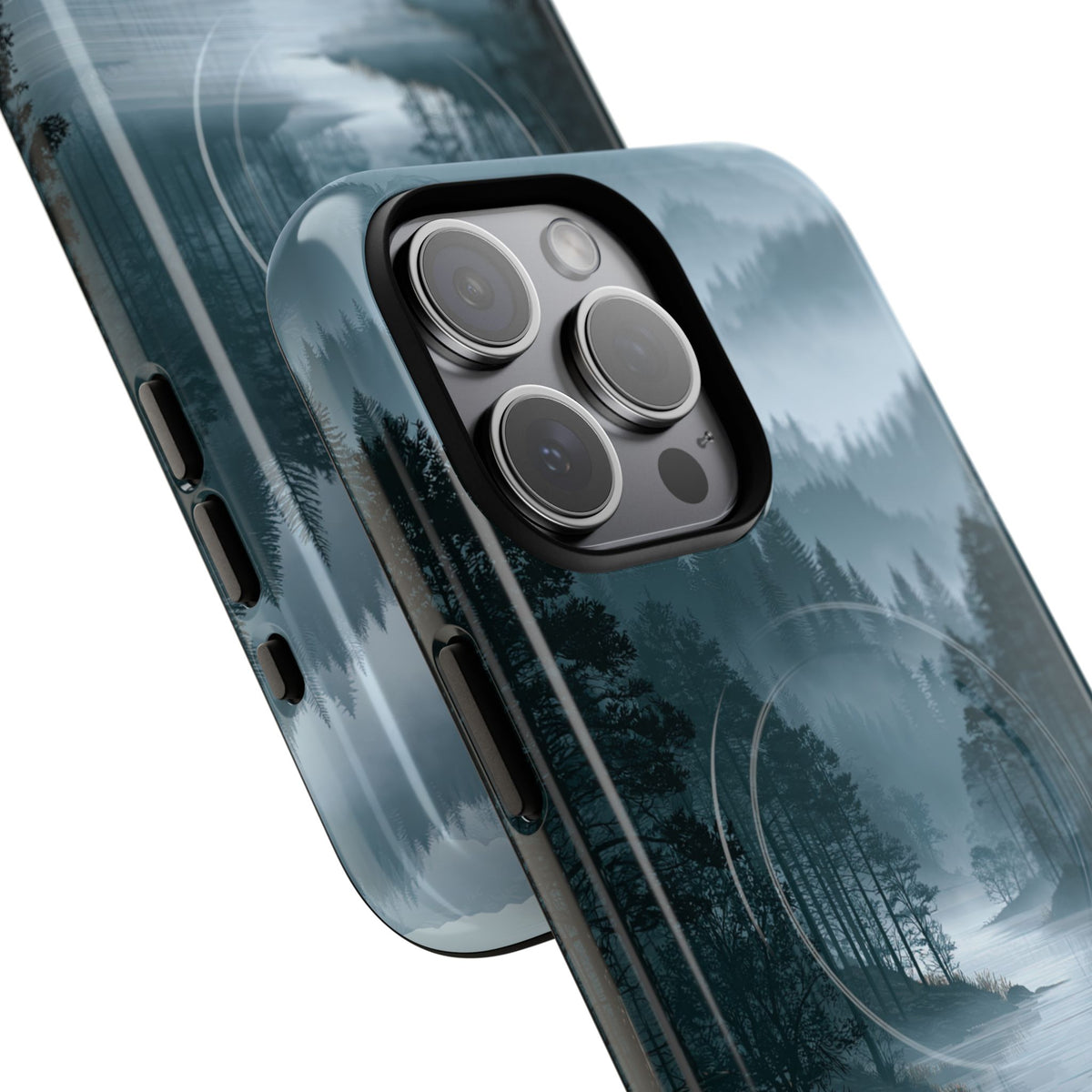 Silent Nordic Fjord · Tough 2.0 Magnetic Phone Case for iPhone · Blue