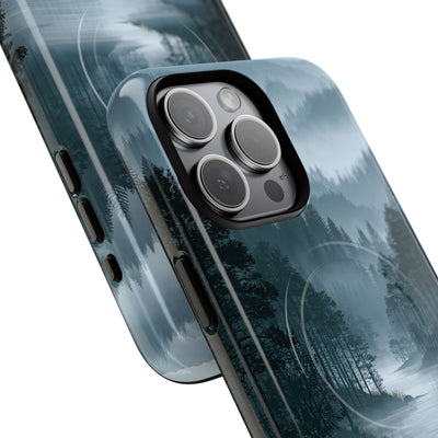 Silent Nordic Fjord · Tough 2.0 Magnetic Phone Case for iPhone · Blue