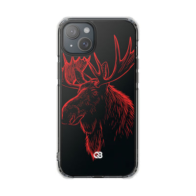 Nordic Elk · Clear Impact Magnetic Phone Case for iPhone · Black