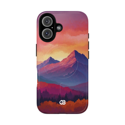 Crimson Mountain Dusk · Tough+ Phone Case for iPhone · Magsafe