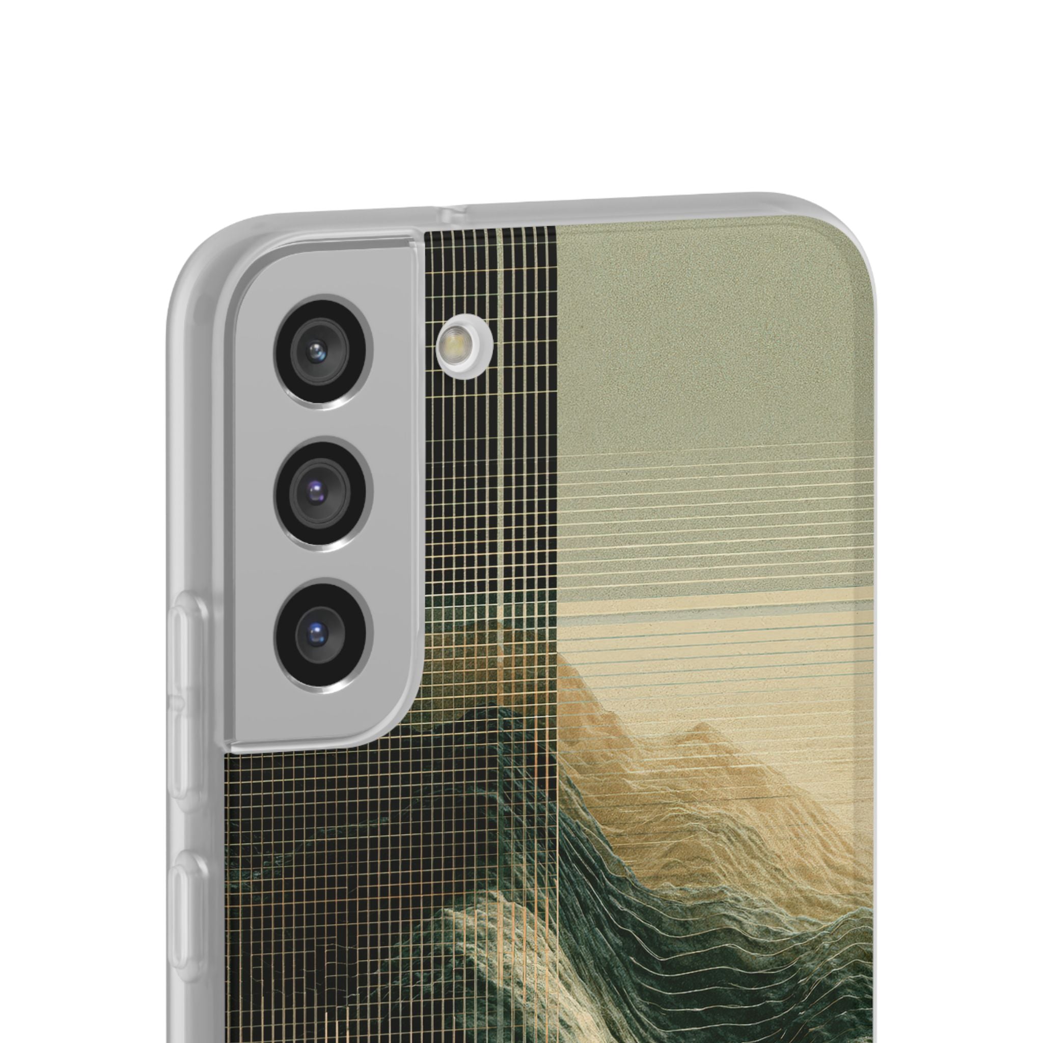 Beige Lite Phone Case for Samsung - Veridian Data Ridge