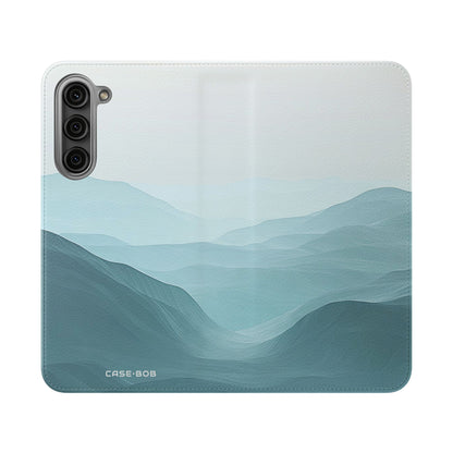 Teal Ridge Layers - Samsung S23+ Case - Wallet